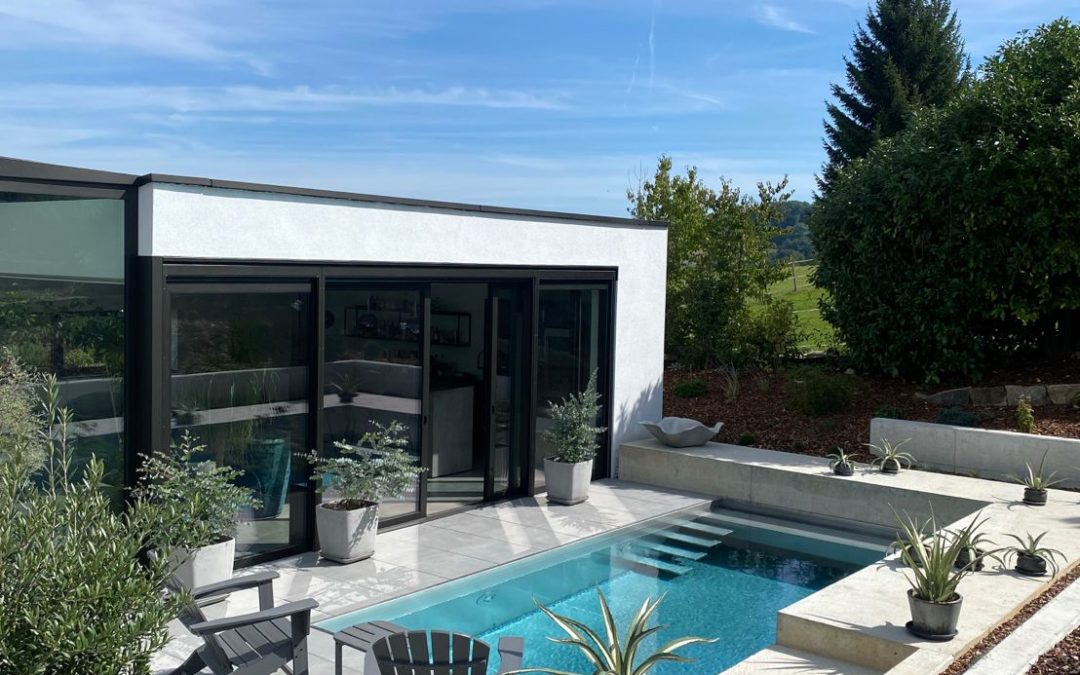 Piscine réalisée par Pred SA Technique Piscine — Le Mouret, Suisse romande