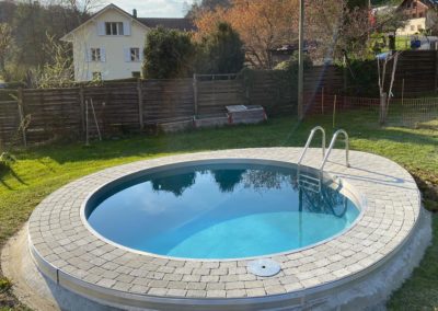 Piscine réalisée par Pred SA Technique Piscine — Le Mouret, Suisse romande